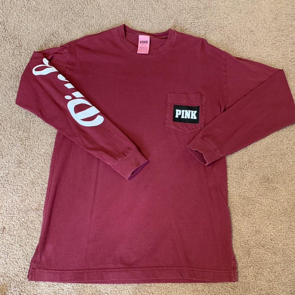 Long sleeve VS Pink Tee